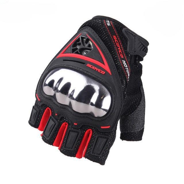 SCOYCO Breathable Half Finger Motorcycle Gloves (MC44D)